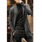 Trendy Men's Long Sleeve Cardigan Coat