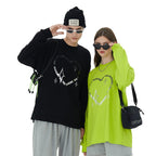 Women's Casual Long Sleeve Heart Tee