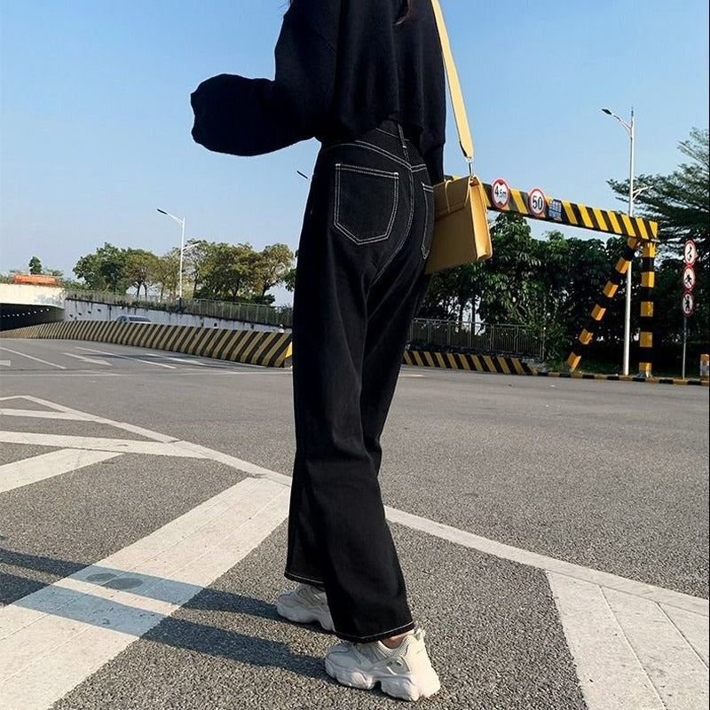 Chic Streetwise Loose Fit Jeans