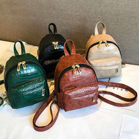 Casual Wild Women's Small Backpack by Ancient Energy featuring a compact design and stylish outdoor-inspired pattern.