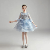 Children's princess dress by Ancient Energy, elegant evening dress for girls with a charming, regal design and vibrant colors.