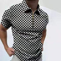 Men's solid polo shirt by Ancient Energy, short-sleeved summer shirt for men, casual clothing, classic polo style.