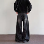 Men's relaxed high-street wide-leg pants by Ancient Energy, showcasing a premium, versatile casual style with a comfortable fit.