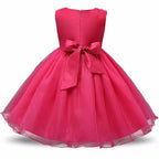 Ancient Energy princess flower girl dress with summer tutu design, ideal for weddings and birthday parties, featuring floral accents.