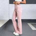 Modern casual denim jeans for women by Ancient Energy, featuring a classic fit and stylish design.
