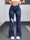 Light blue stylish casual denim jeans for women by Ancient Energy, featuring a classic fit and modern design.