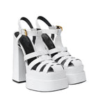 Ancient Energy summer thick high heels with fish mouth design, stylish European and U.S. fashion footwear