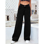 Ancient Energy women's high waist straight jeans in sweet and spicy style, showcasing fit and denim fabric.