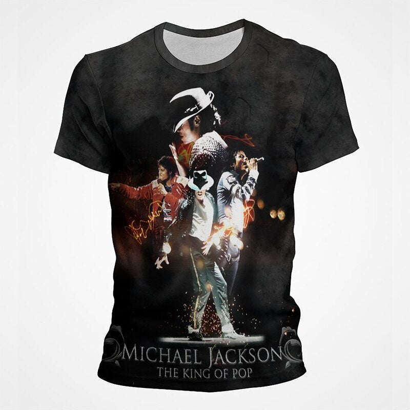 Michael Jackson 3D Street Style Men's Tee
