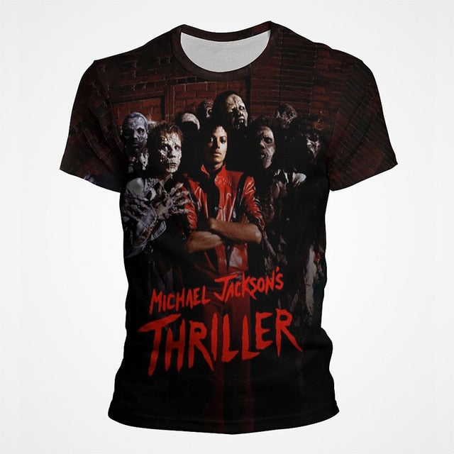 Michael Jackson 3D Street Style Men's Tee