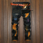 Men's Vintage-Style Distressed Jeans