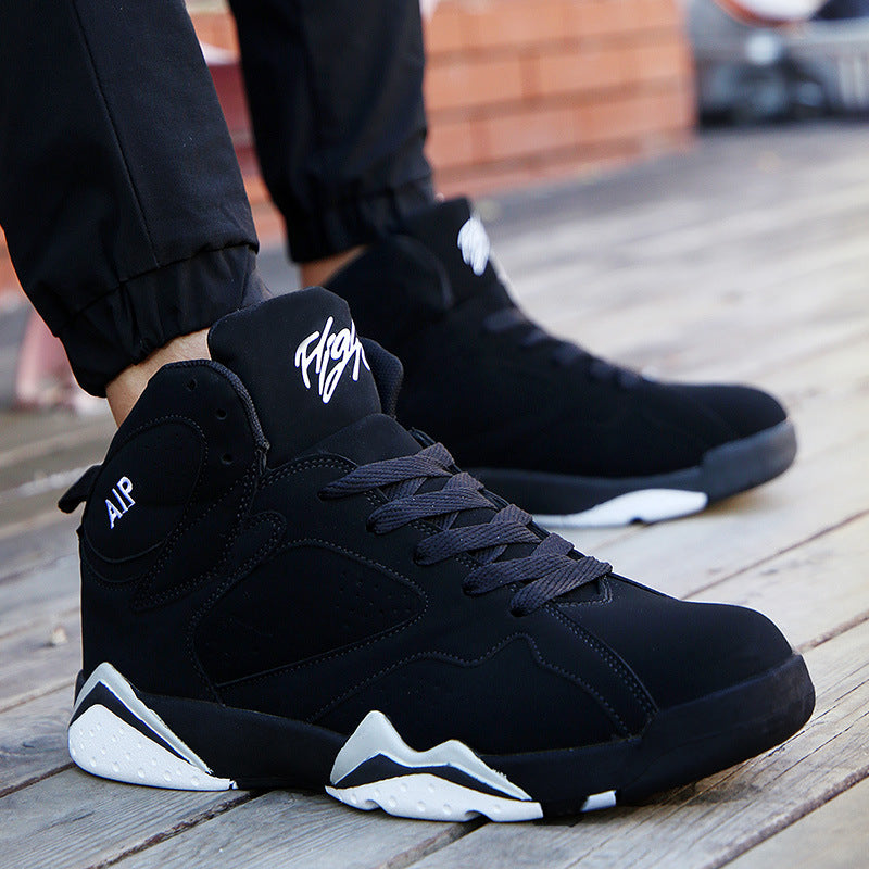 Dual Air Jordan 7 High Tops for Couples