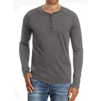 Camiseta raglán lisa de talla grande para hombre