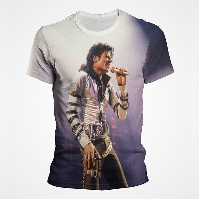 Michael Jackson 3D Street Style Men's Tee