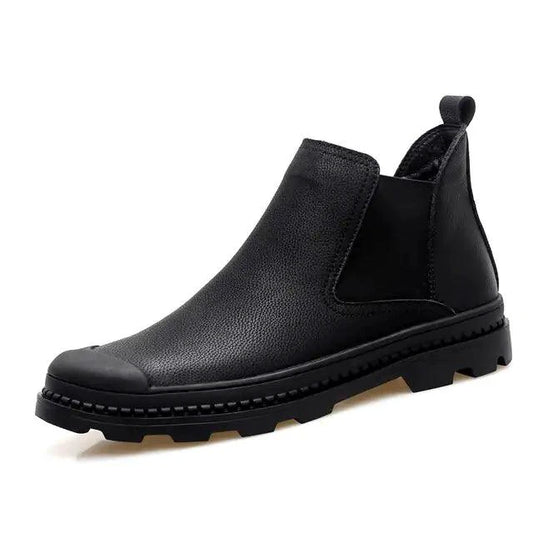 Mandotos cozy leather footwear in a stylish, comfortable design featuring smooth leather and a classic silhouette.