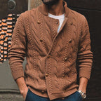 Chic Double Breasted Sweater Coat