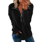 Euro-American Zip Detail Casual Tee