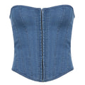 Urban Chic Denim Crop Top - Vintage Y2K Design