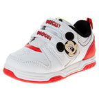 Mickey Mouse Toddler Sneakers - Red & White Slip-Ons