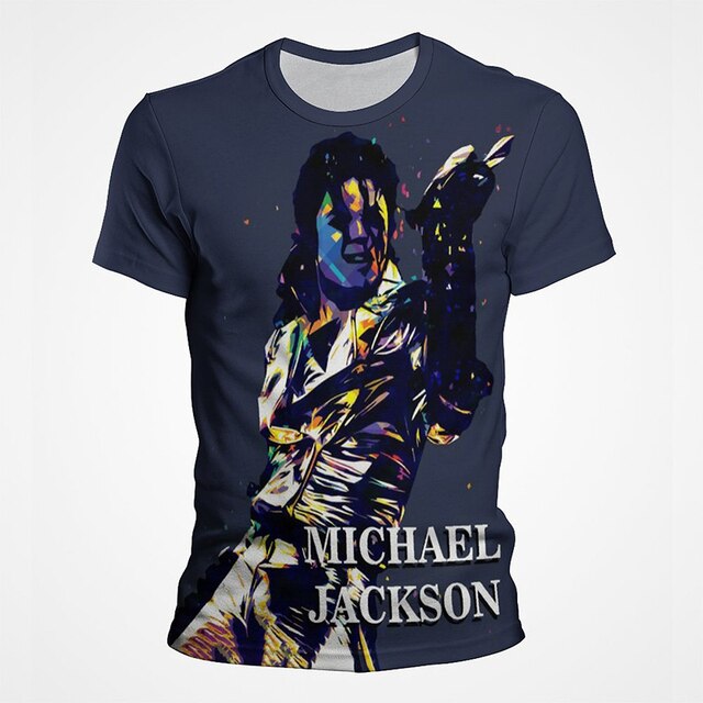 Michael Jackson 3D Street Style Men's Tee