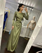 Mandotos waist-fitting irregular dress with elegant design, showcasing a stylish and contemporary look.