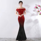 Mandotos long birthday party dress for women, slimming fit, elegant design, perfect for celebrations and special occasions.