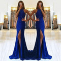 Elegant long ladies' evening dress by MANDOTOS, featuring a flowing design and sophisticated style for formal occasions.