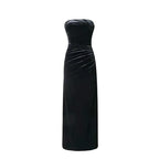 Mandotos long party skirt for dinner and annual events, stylish and elegant evening dress with flowing fabric.