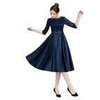 Mandotos casual mid-length evening dress for women, featuring a versatile design with elegant fabric and a flattering fit.