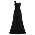 Women's one-shoulder sleeveless bronzing split dress by MANDOTOS, shown with elegant design and flowing fabric.