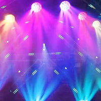 Mandotos 19x15W RGBW LED moving head light with DMX512 for stage lighting, featuring adjustable color and movement.