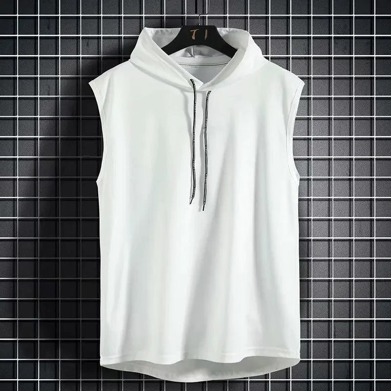 Mandotos 2026 Brand men's hip hop tank top with bold graphic design and sleeveless style, perfect for casual streetwear.