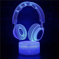Mandotos 3D LED RGB gamer light with vibrant multi-color illumination, designed for gaming setups and room decor.