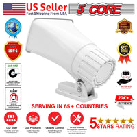 Mandotos 5Core Universal PA Horn Speaker 50W 6x4, outdoor loudspeaker with high power and durable design for public address systems.
