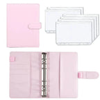 A6 Deluxe Leather Finance Organizer by MANDOTOS with multiple card slots, cash pockets, and a sleek black leather finish.