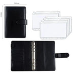 A6 Deluxe Leather Finance Organizer by MANDOTOS, featuring multiple card slots, cash compartments, and a sleek leather finish.