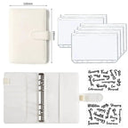 A6 Deluxe Leather Finance Organizer by MANDOTOS with multiple card slots, cash compartments, and sleek black leather design.