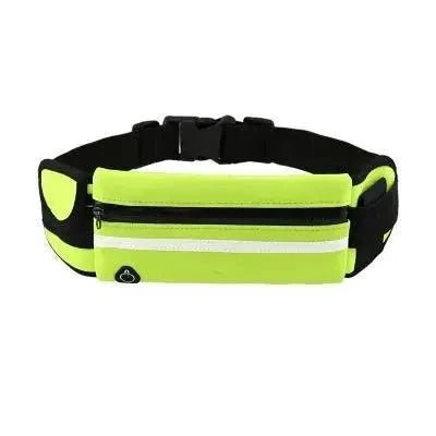 Mandotos Active Essentials waist bag in black with adjustable strap and multiple compartments for sports and outdoor activities.