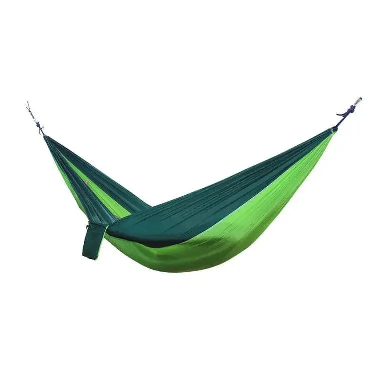 Mandotos Adventure Hammock Pack with lightweight hammock, straps, and accessories for outdoor camping and relaxing.