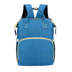 Mandotos All-in-One Stroller Diaper Backpack with multiple compartments and adjustable straps for convenient parenting on the go.