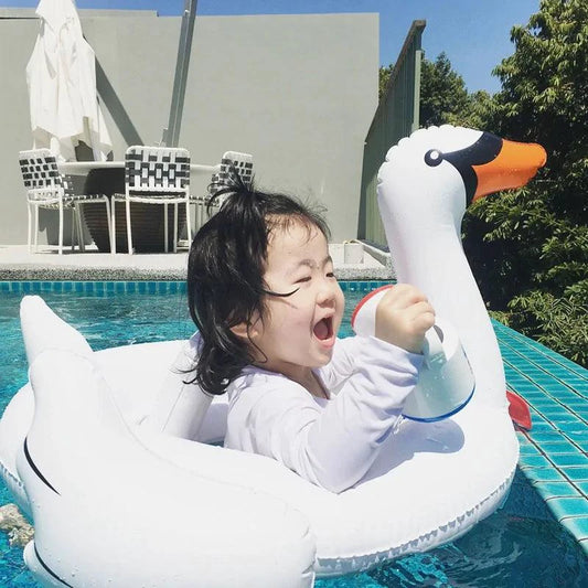 Mandotos Aqua Oasis pool float with built-in cup holder and colorful design for relaxing in the pool