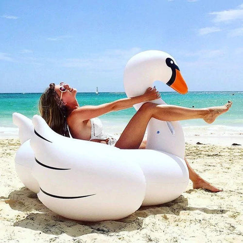 Mandotos Aqua Oasis pool float with a vibrant, tropical design perfect for lounging in the water.