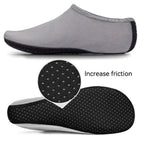 Mandotos AquaFlex unisex water shoes with quick-dry fabric, designed for beach, yoga, and swim activities, shown in a natural pose.