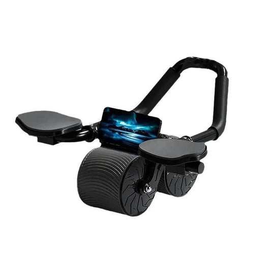 Mandotos Automatic Rebound Abdominal Wheel for core workouts, featuring durable handles and a compact design.