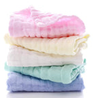 Mandotos natural cotton baby washcloths, soft newborn face towels and wipes for sensitive skin, set of 5.