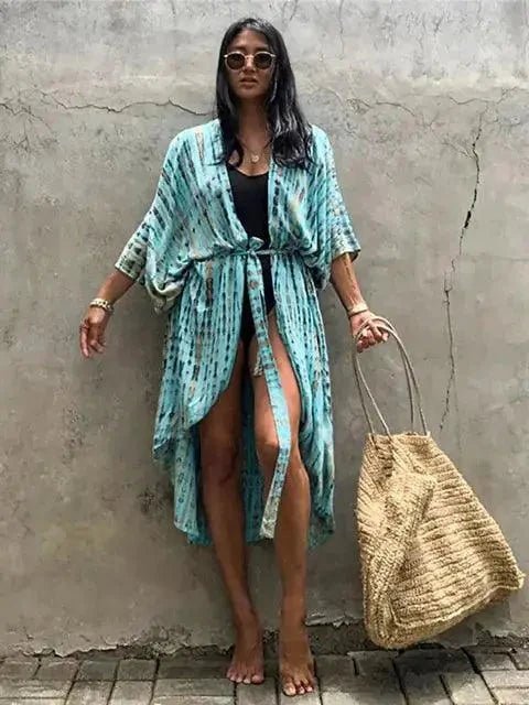 Mandotos beach chic cover-up with lightweight, breezy fabric perfect for sun-kissed beach adventures and effortless style.