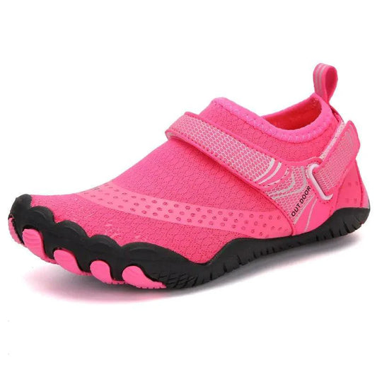 Mandotos breathable unisex water shoes with double buckles, slip-on aqua shoes designed for comfort and quick drying.