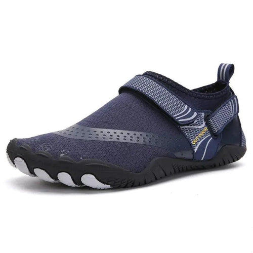 Mandotos breathable double buckle unisex water shoes with slip-on design, ideal for aquatic activities and beach wear.