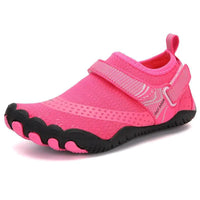 Mandotos breathable unisex water shoes with double buckle design, slip-on aqua shoes for swimming and water activities.