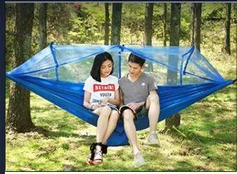 Mandotos bug-free camp hammock for two with mosquito protection, ideal for outdoor relaxation and camping adventures.